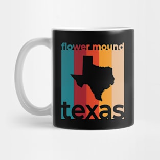 Flower Mound Texas Retro Mug